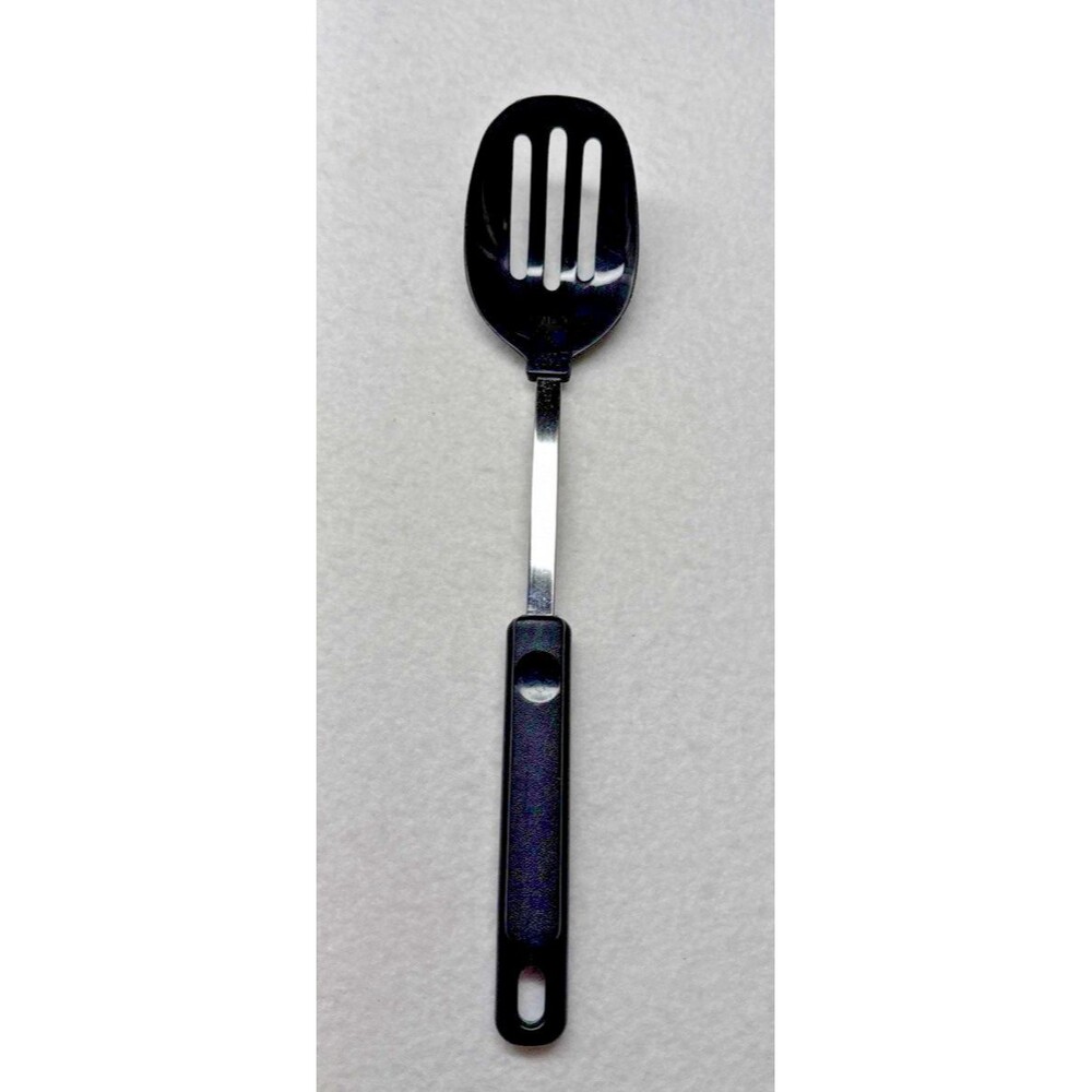 EKCO USA Vintage 12.5" Black Slotted Spoon Turner 400F Kitchen Utensil